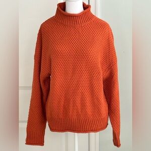 NWOT Zesica Orange Turtleneck Sweater Size Medium